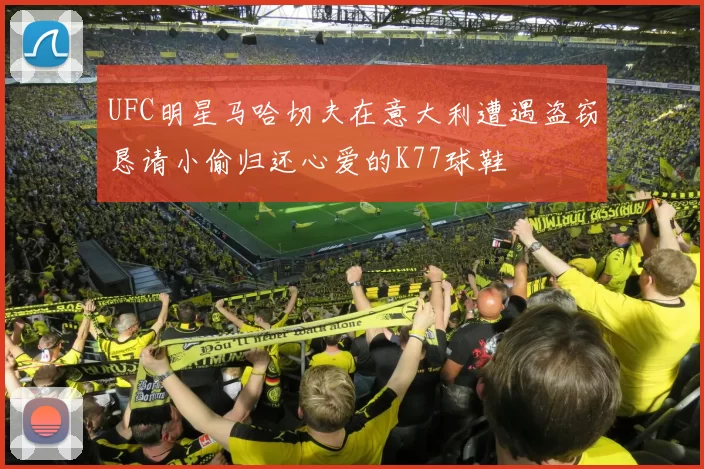 UFC明星马哈切夫在意大利遭遇盗窃恳请小偷归还心爱的K77球鞋